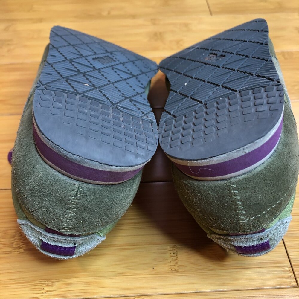 Teva Women's 84's Highside Vintage Style Size 9 Shoes Olive Green Purple Trail - Picture 6 of 7